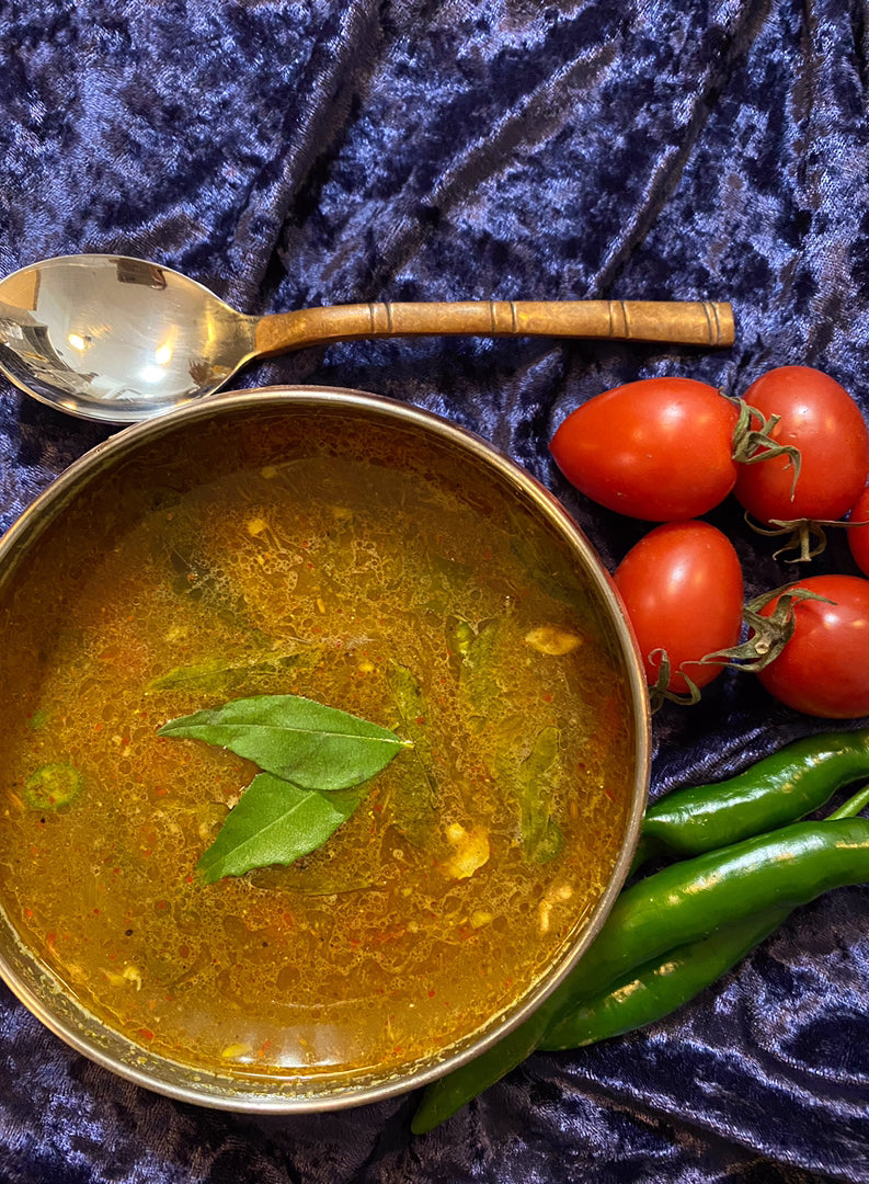 Chicken Rasam! A spicy chicken soup - perfect food for these difficult ...